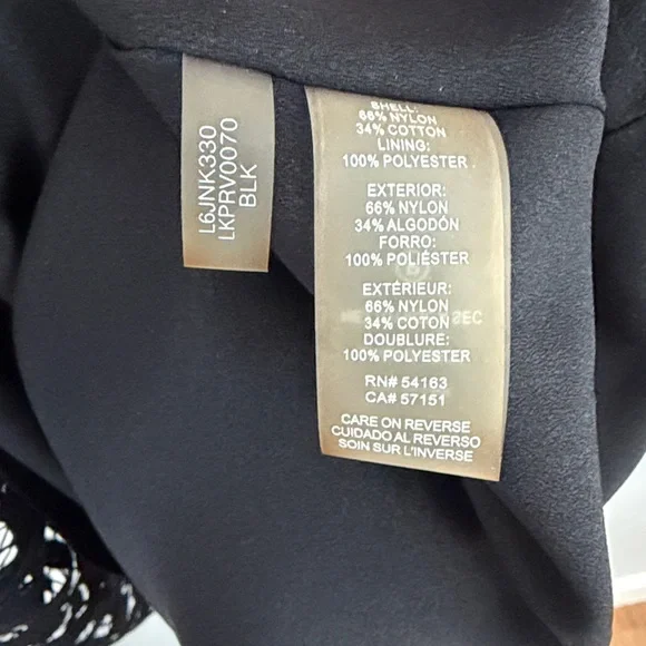 Karl Lagerfeld Black Lace Overlay Skirt - Picture 4 of 8